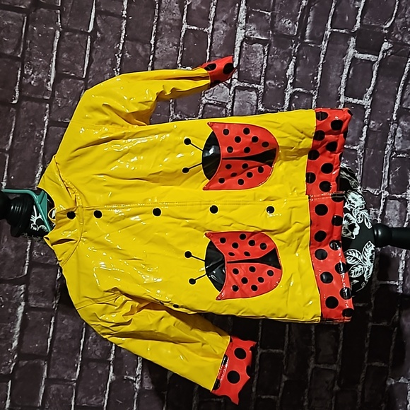 Driplets 🎁 by Wippette Kids Hooded Lady Bug Raincoat - Picture 5 of 11